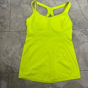 Used-like new Neon Lululemon tank top size 6